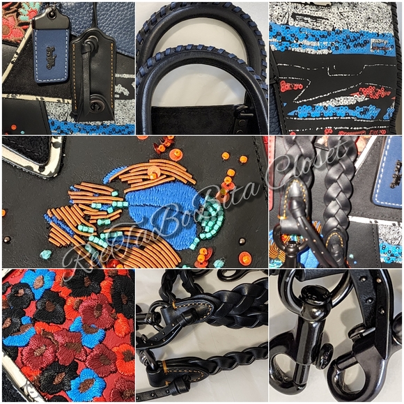 Coach 1941 Red Multi Rogue and Matching 1941 Wristlet - Picture 6 of 10